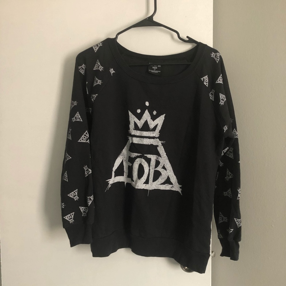 Fall Out Boy logo raglan sweater